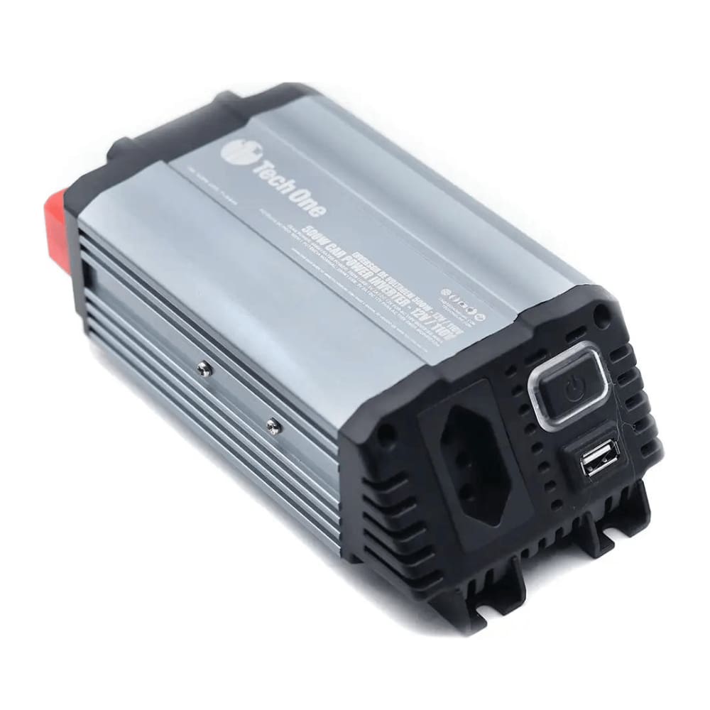 Inversor de Voltagem Techone Line 500W Pico 250W Nominal 12V-110V