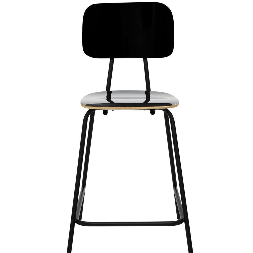 Banqueta Bistro Alta Linha Industrial Preto