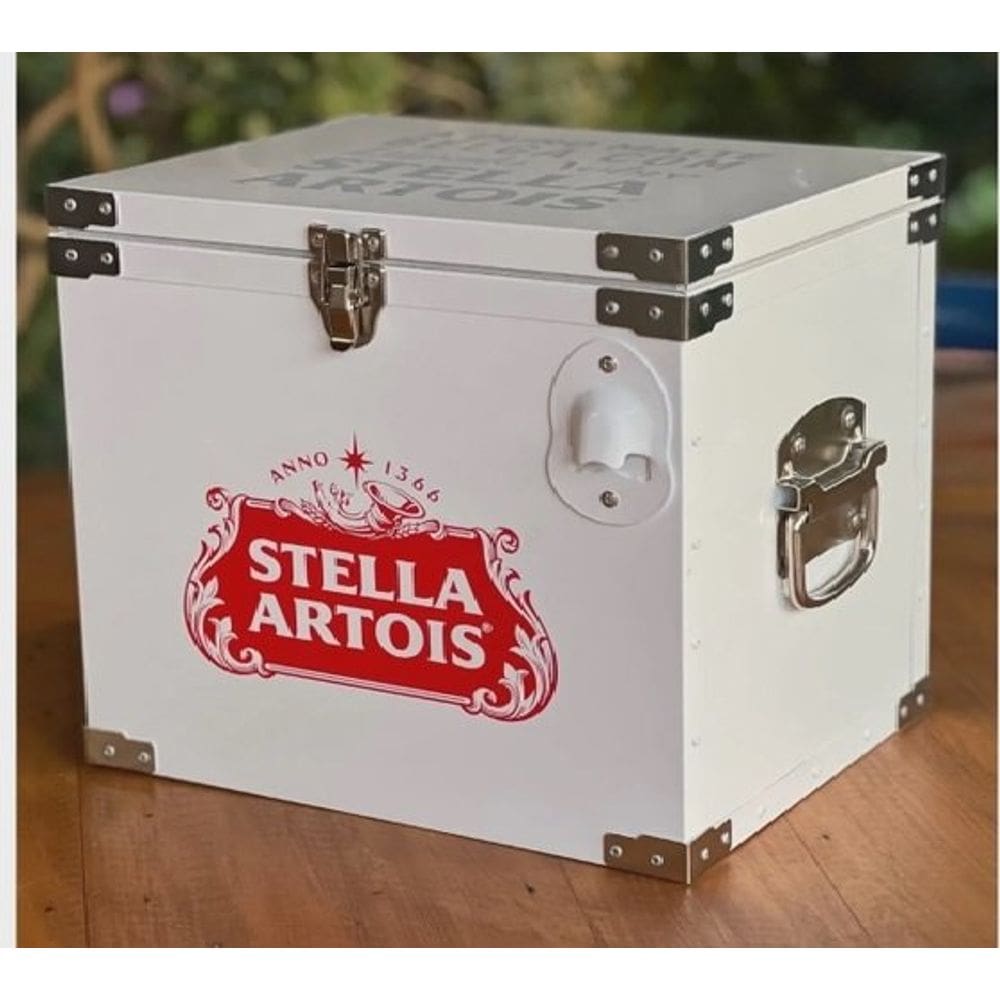 Caixa Térmica Icebox Stella Artois Cooler 15 Litros - Branca