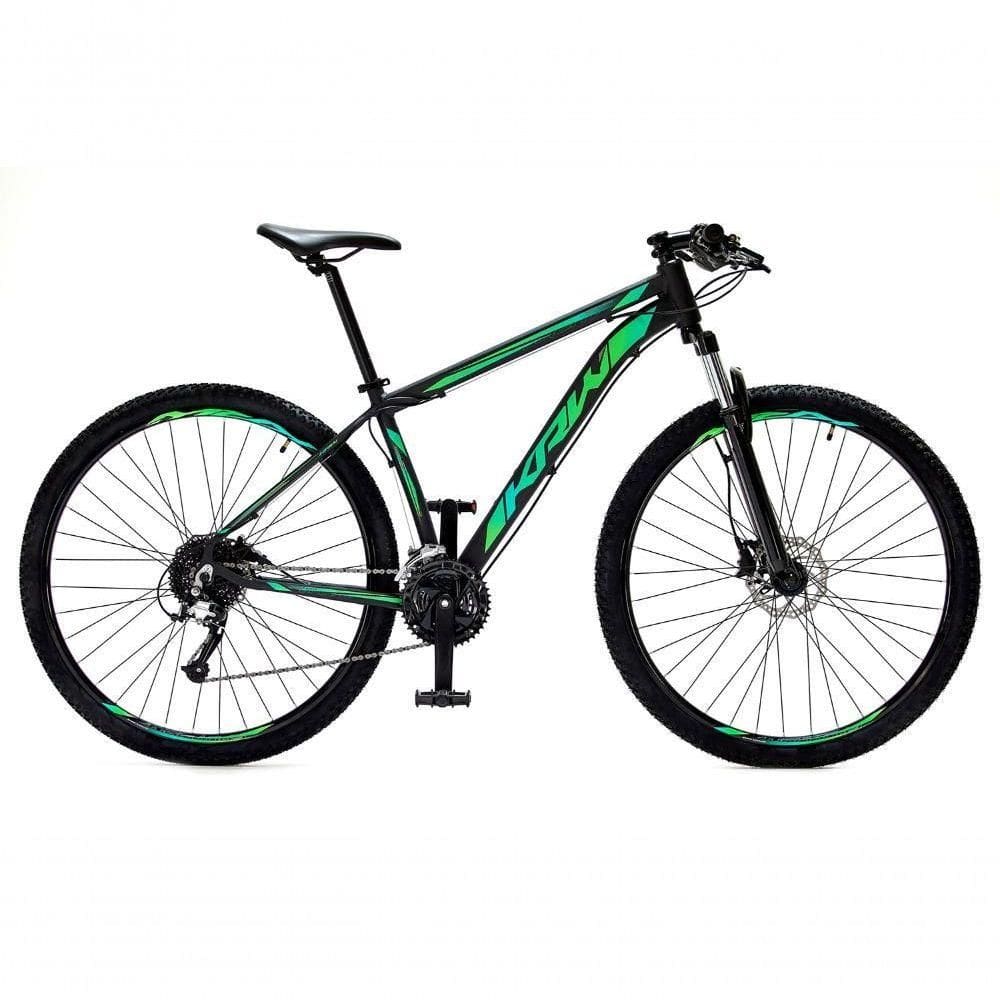 Bicicleta Aro29 Krw Alumínio Shimano 24v Freio Hidráulico S5 19 Preto-Verde