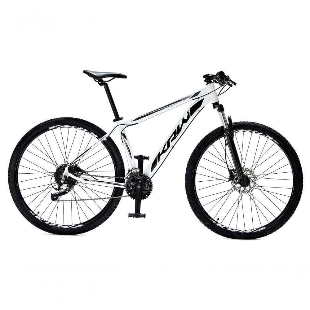 Bicicleta Aro29 Krw Alumínio Shimano 24v Freio Hidráulico S5 19 Branco-Preto