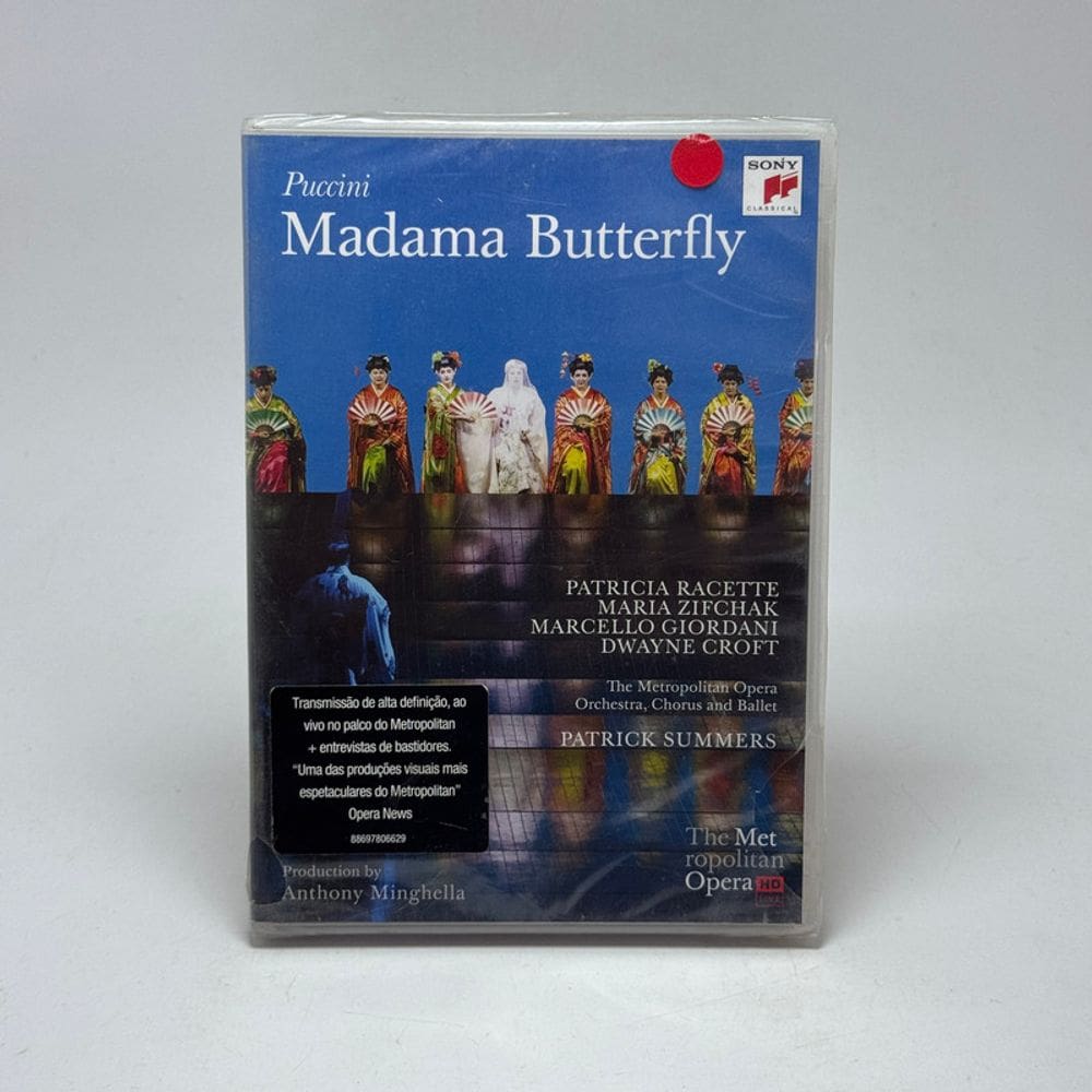 Dvd Madama Butterfly Giacomo Puccini The Metropolitan