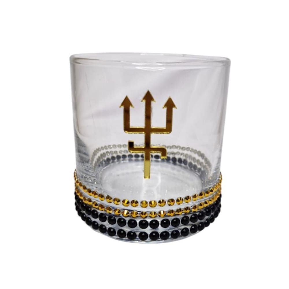 Copo Whisky Exu do Ouro Chama Dinheiro Tridente 300 ml