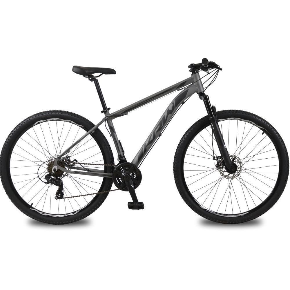 Bicicleta Aro 29 Krw Alumínio 27 Vel Freio A Disco Suspensão Dianteira S7 15.5 Grafite-Preto