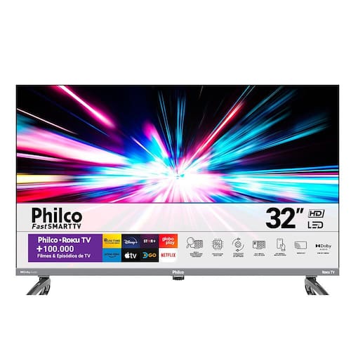 imagem-Smart TV Philco 32, Dolby Audio, LED, Roku TV - PTV32K34RKGB