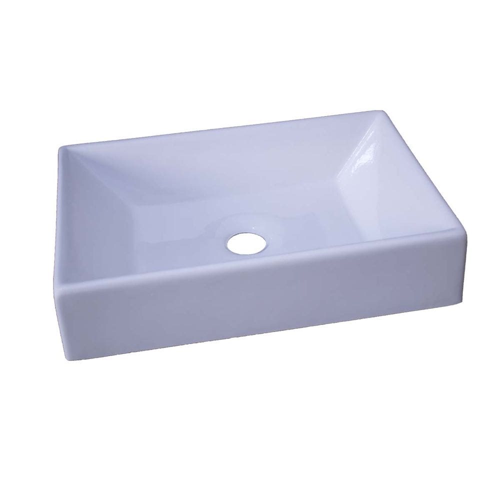Cuba Pia Para Banheiro Lavabo Retangular Torino Branco