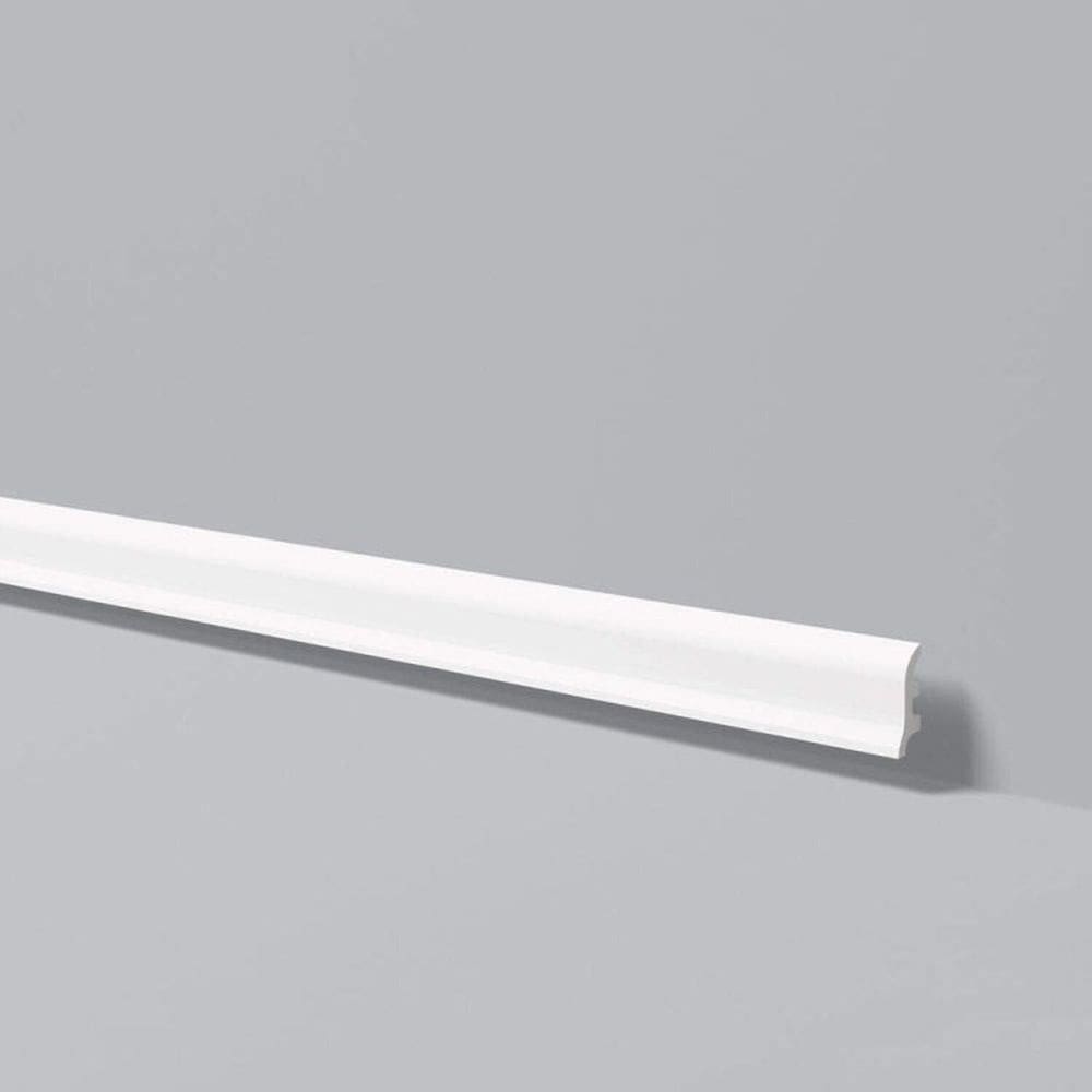Kit com 3 Barras Rodapé Gart de Poliestireno Fl3 17mmx6cm Metro Linear 7,32m Branco
