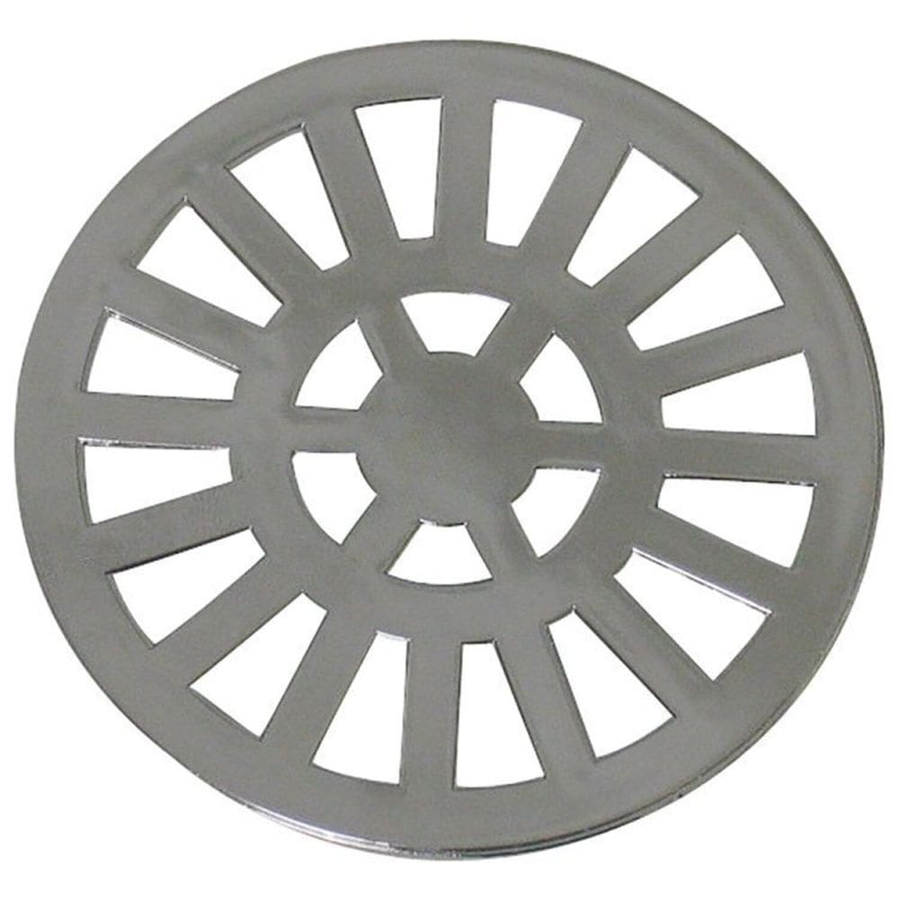 Kit com 10 Grelha Redonda com Diâmetro de 9,7cm em ABS Astra Cromado