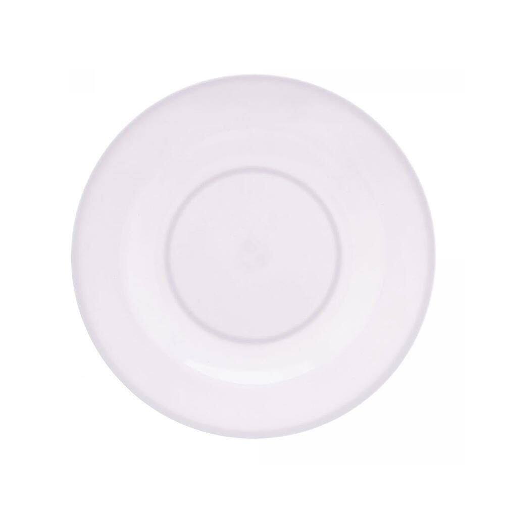 Prato Raso De Melamina Basic Branco 25cm Lyor