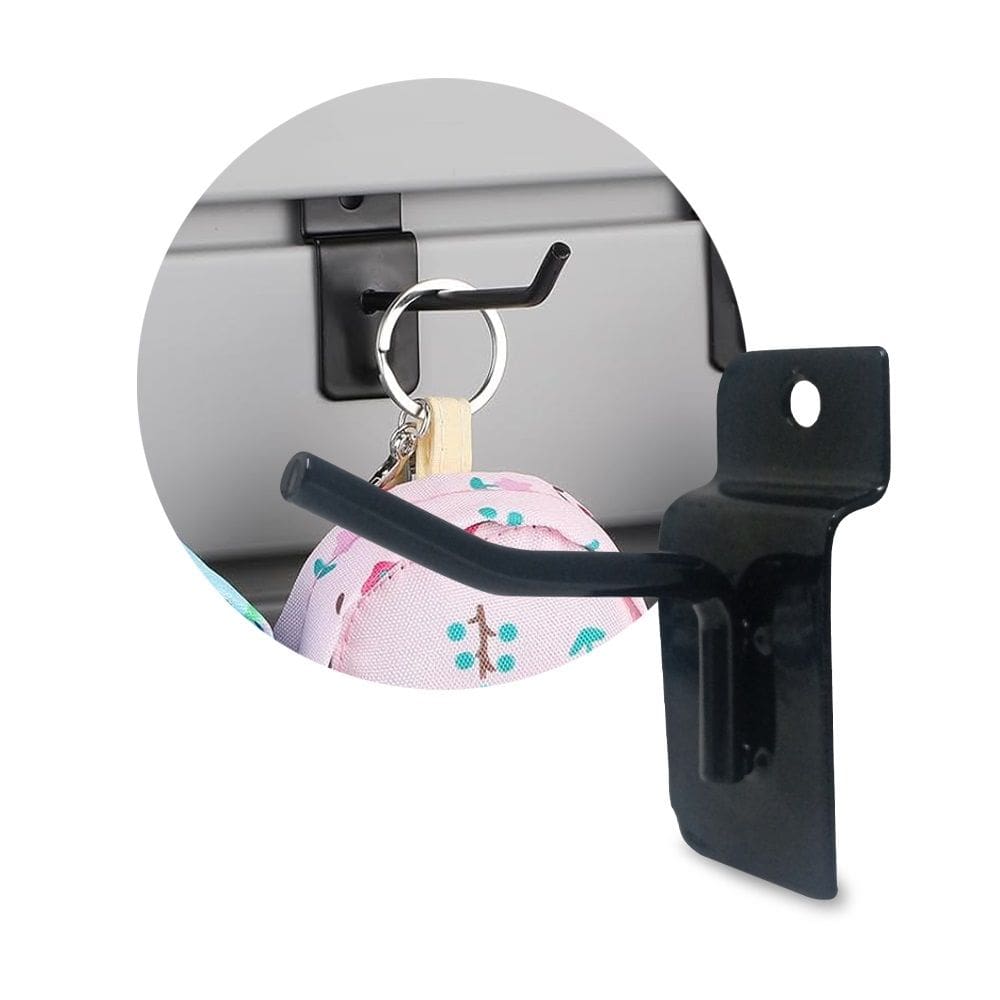 Gancho Painel Canaletado 5cm com 30 Unidades Expositor Capinha Celular Ferramentas Loja Comércio