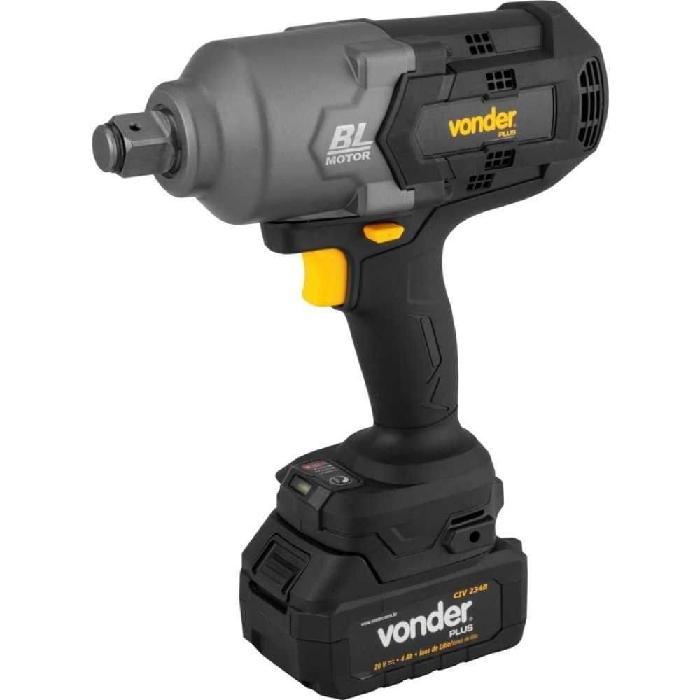 Chave De Impacto à Bateria 3-4`` 20v Bivolt Civ234b Vonder Plus