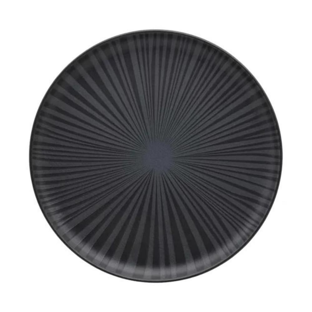 Prato Raso Em Cerâmica Flat Ônix 26cm Oxford