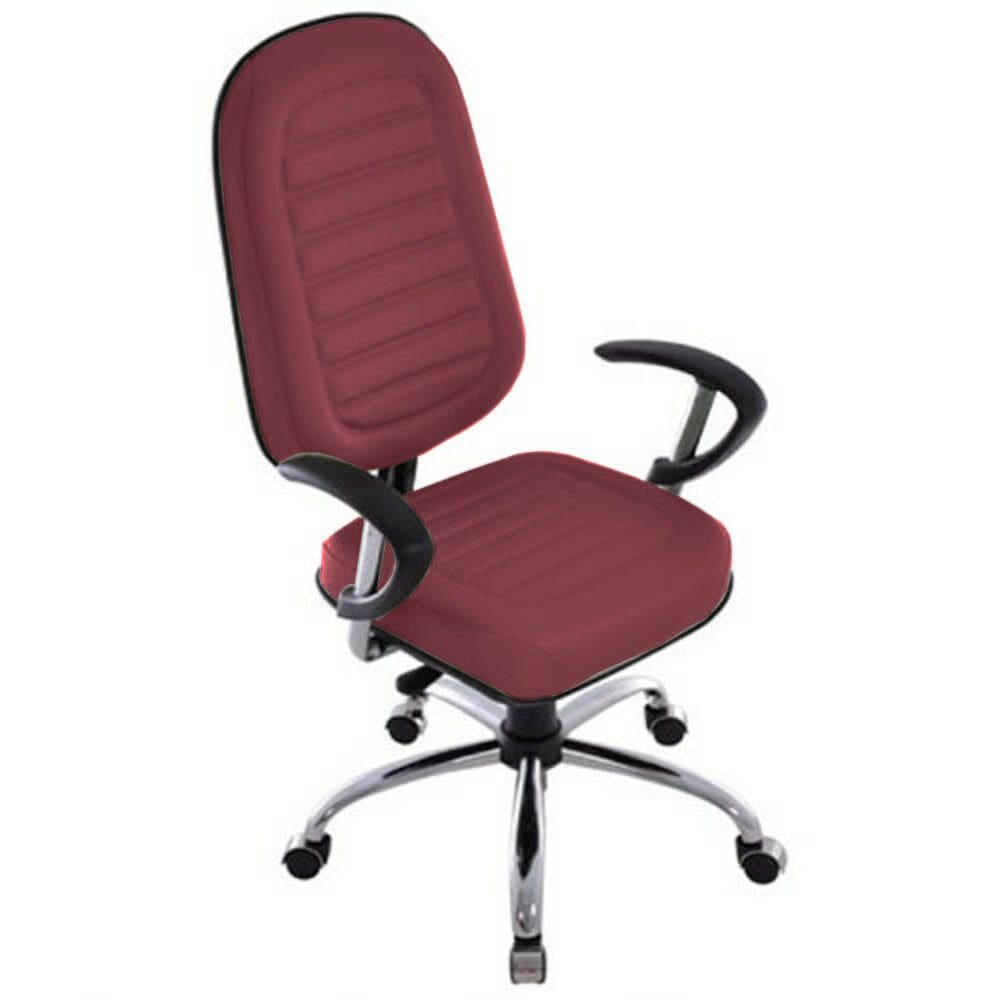 Cadeira para Escritório Presidente Gomada Linha Blenda Vermelho