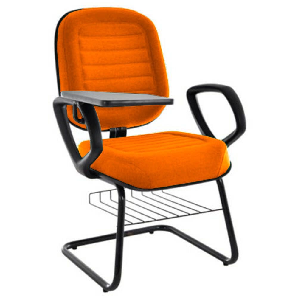 Cadeira Universitária com prancheta Linha Blenda Laranja