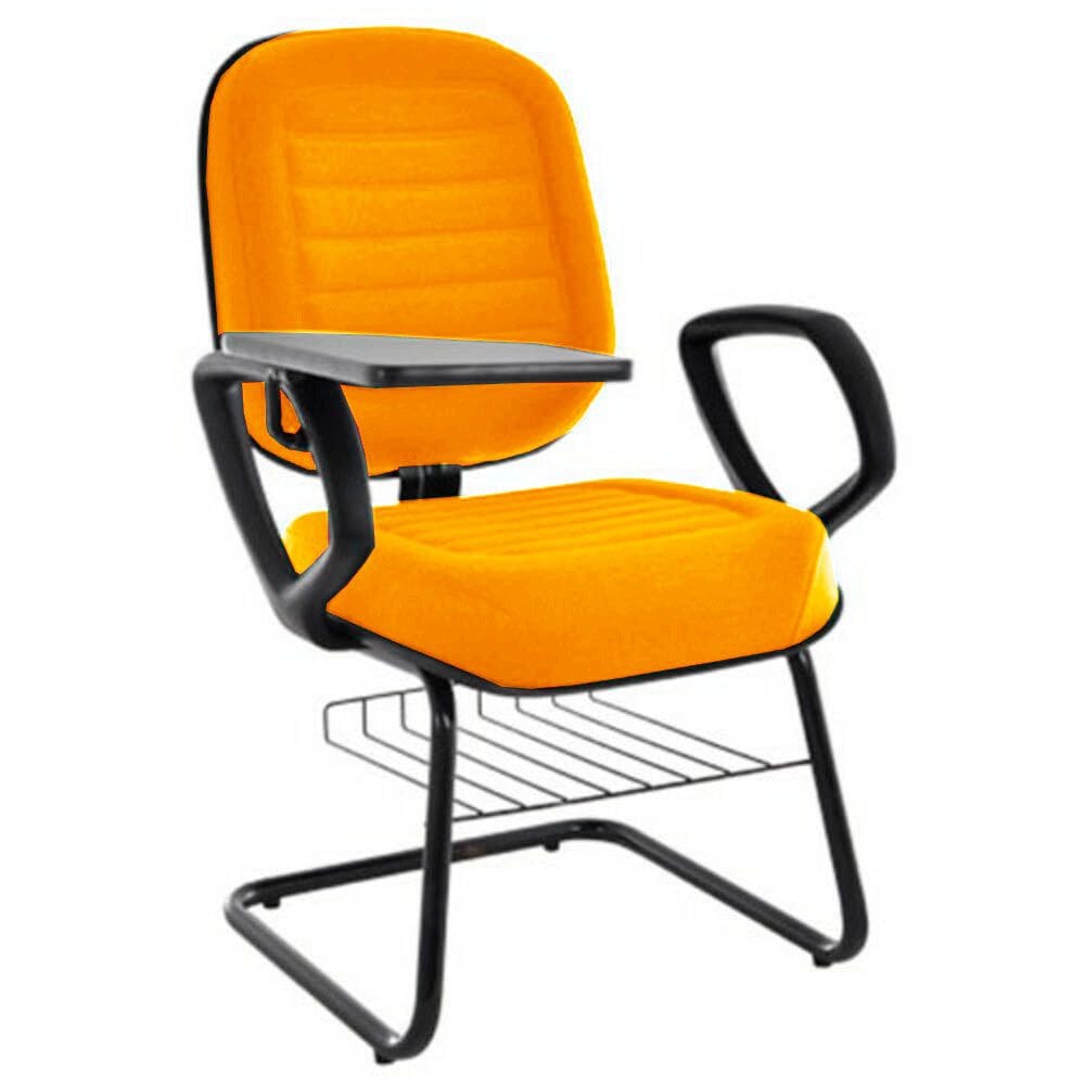 Cadeira Universitária com prancheta Linha Blenda Laranja