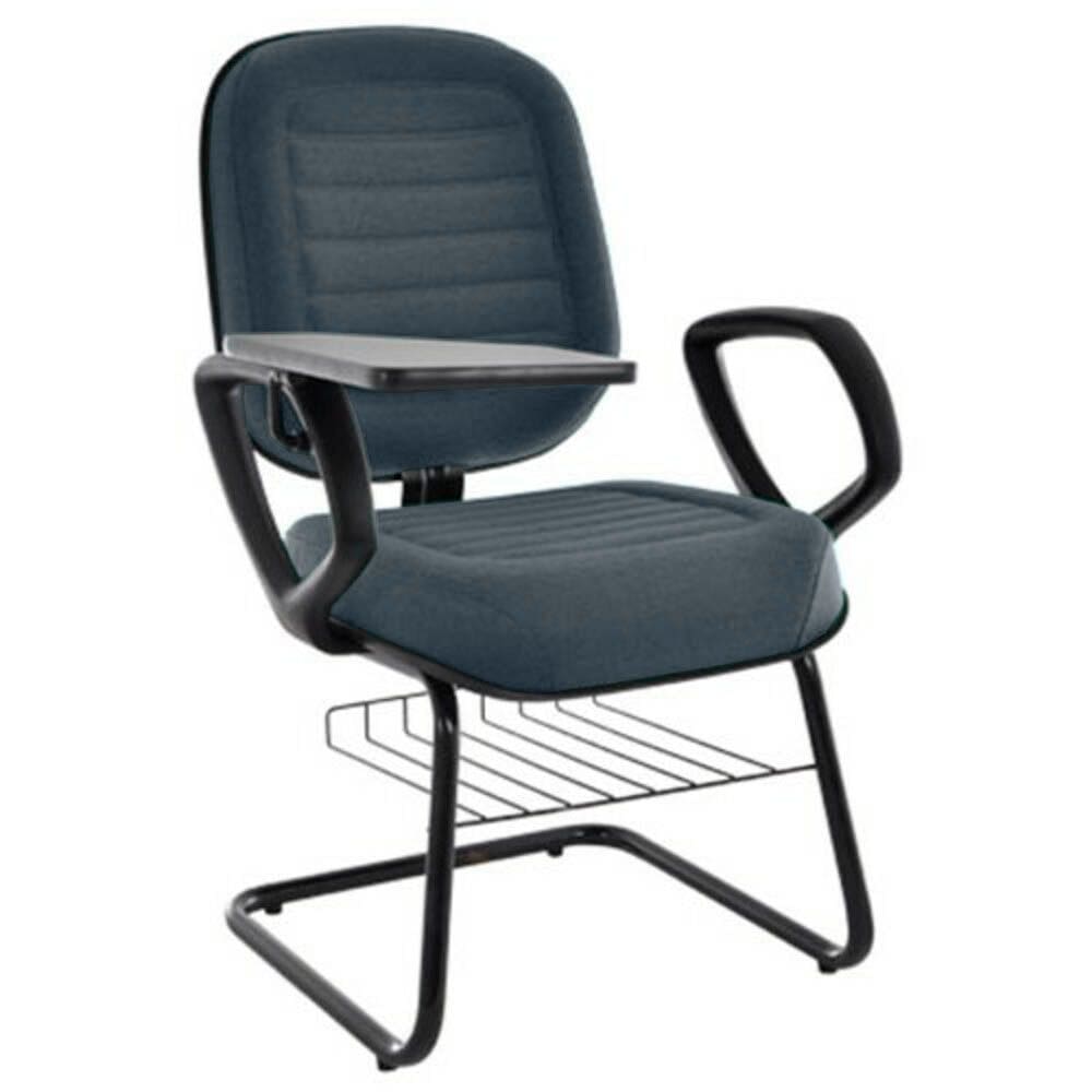 Cadeira Universitária com prancheta Linha Blenda Cinza