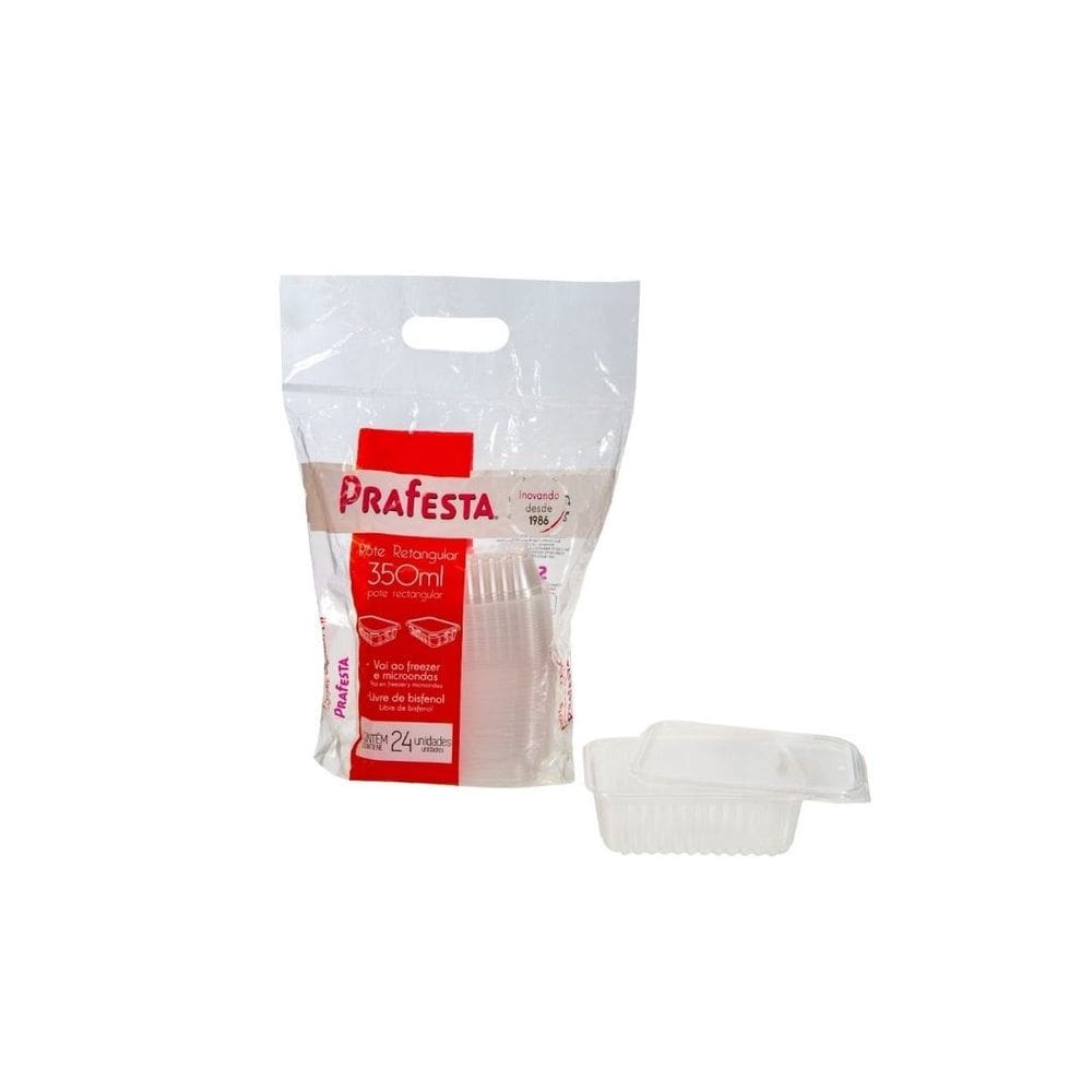 Kit C/3 Pct Pote Ret. C/ Tampa 350Ml. C/24 Un. (Prafesta)