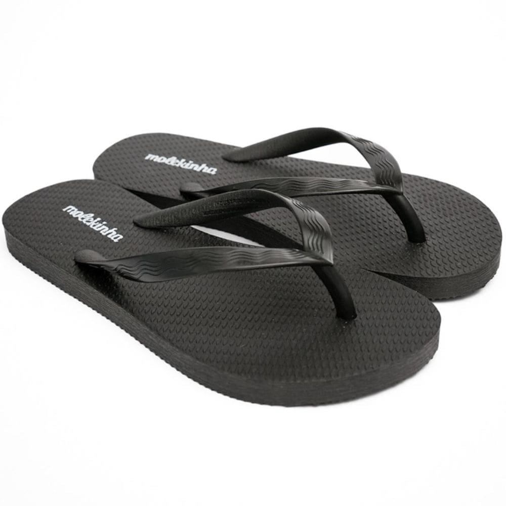 Chinelo Infantil Molekinha Tira Pronta Menina - Preto