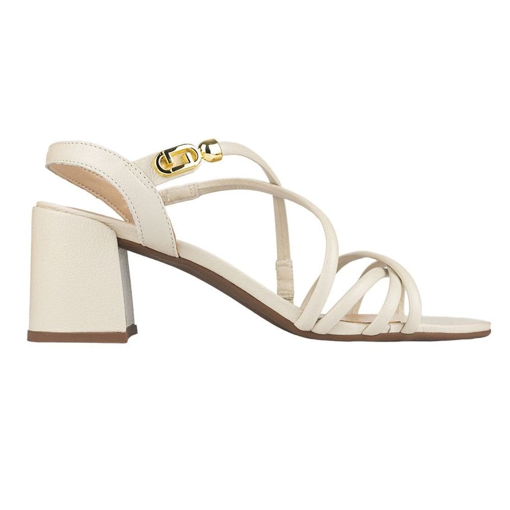 Sandália Luz da Lua Salto Baixo Panna