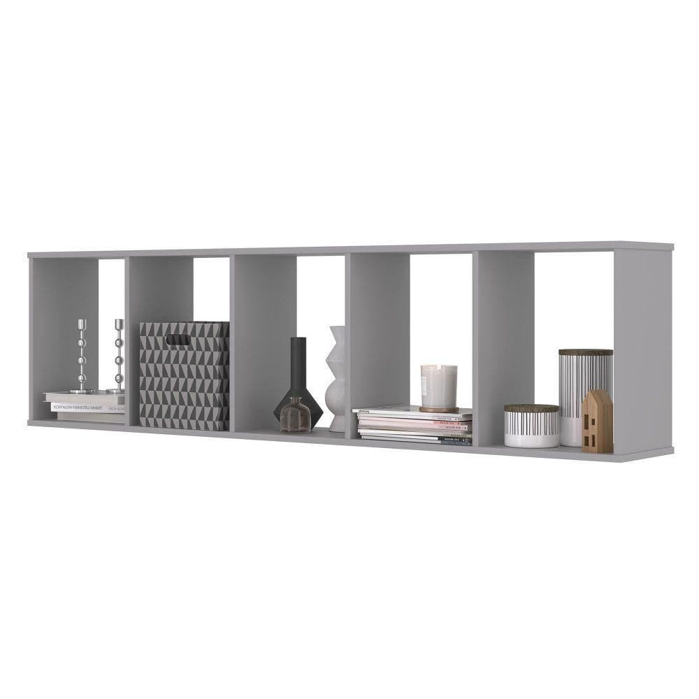 Kit Nichos 5 Compartimento Flórida Cinza