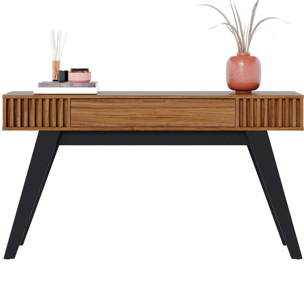Aparador Para Sala 136 Cm Com Gaveta Riv1525 Noce Milano Clb Noce Milano