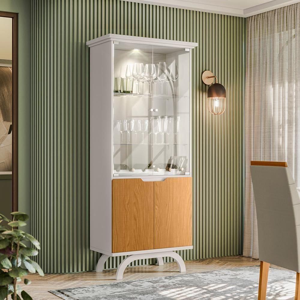 Cristaleira 2 Portas Creta Off White Ype