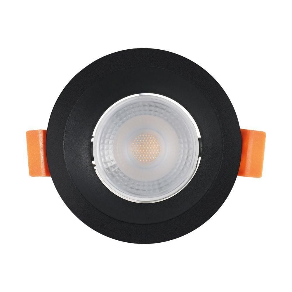 Spot De Led Recuado Embutir Redondo 3w Bivolt Preto Blumenau 4100k Luz Neutra