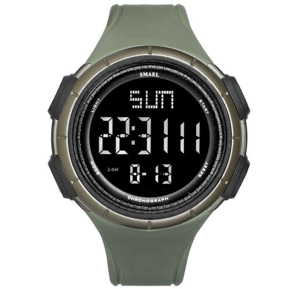 Relógio Masculino Smael Ws-1618 à Prova D`água Verde