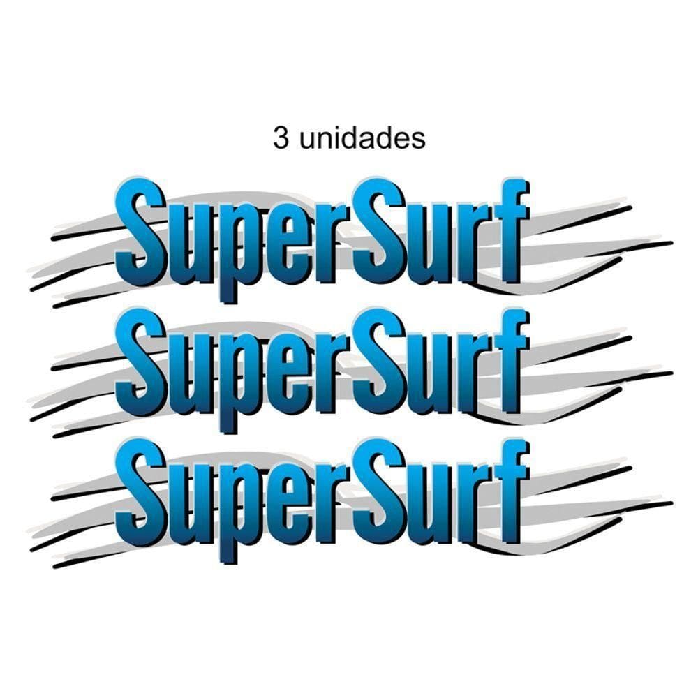 Par Adesivo Super Surf Saveiro Parati G3 G4 2003 2004 A 2008 Cor Azul