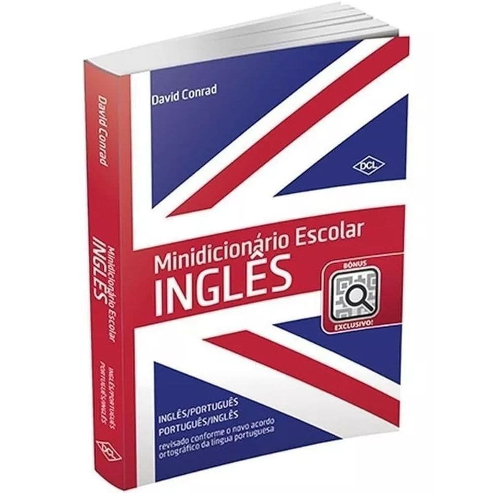 Minidicionário Escolar Inglês Com Qr-Code - Bilíngue David Conrad - Ed. Dcl