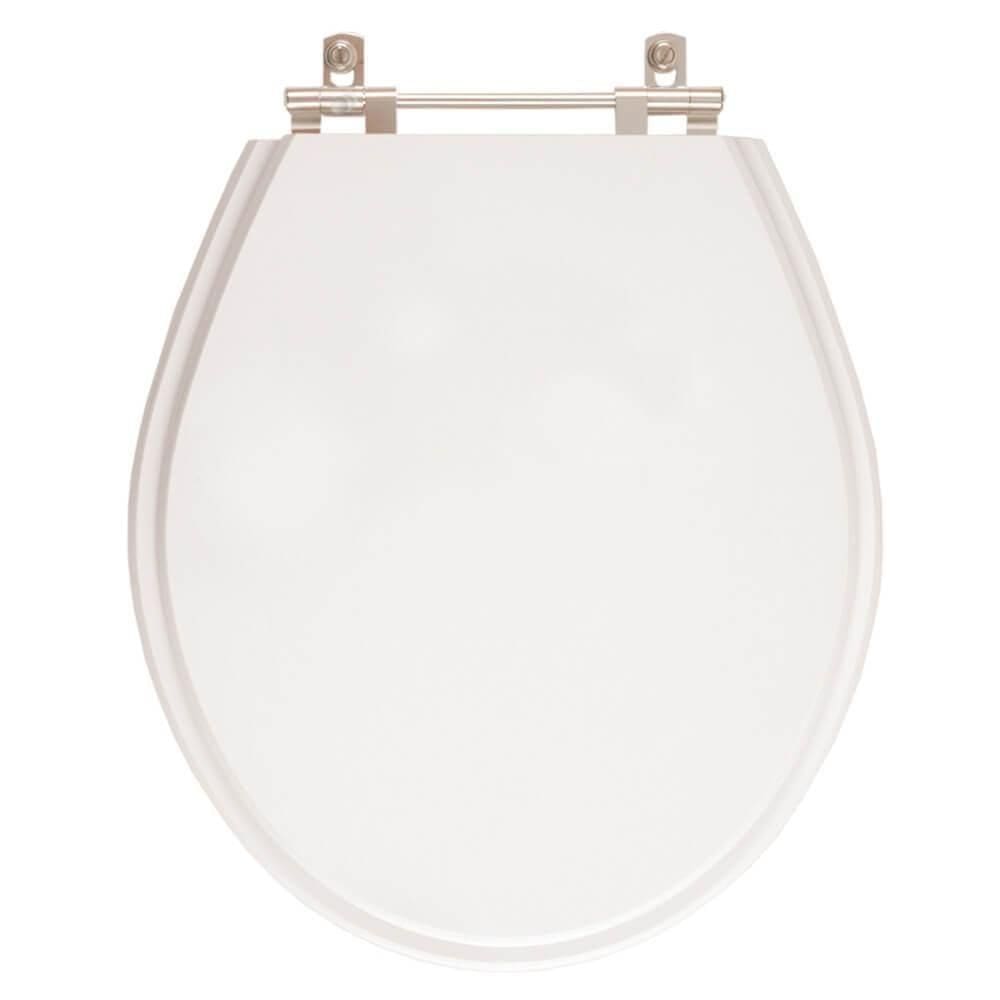 Assento Sanitário Em Mdf Branco Para Bacia Ideal Standard