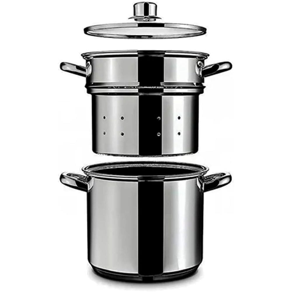 Espagueteira Savoy - Brinox Caldeirão Ø20 x 17cm 5L X COZI 20 x 16,8cm 4,8L - Brinox