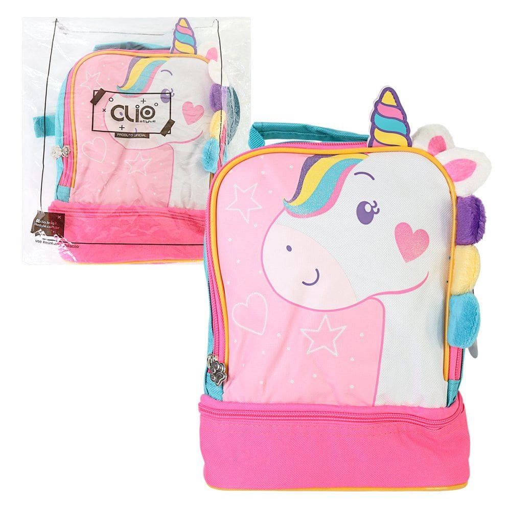 Lancheira Térmica 5 Litros Unicórnio- Rosa