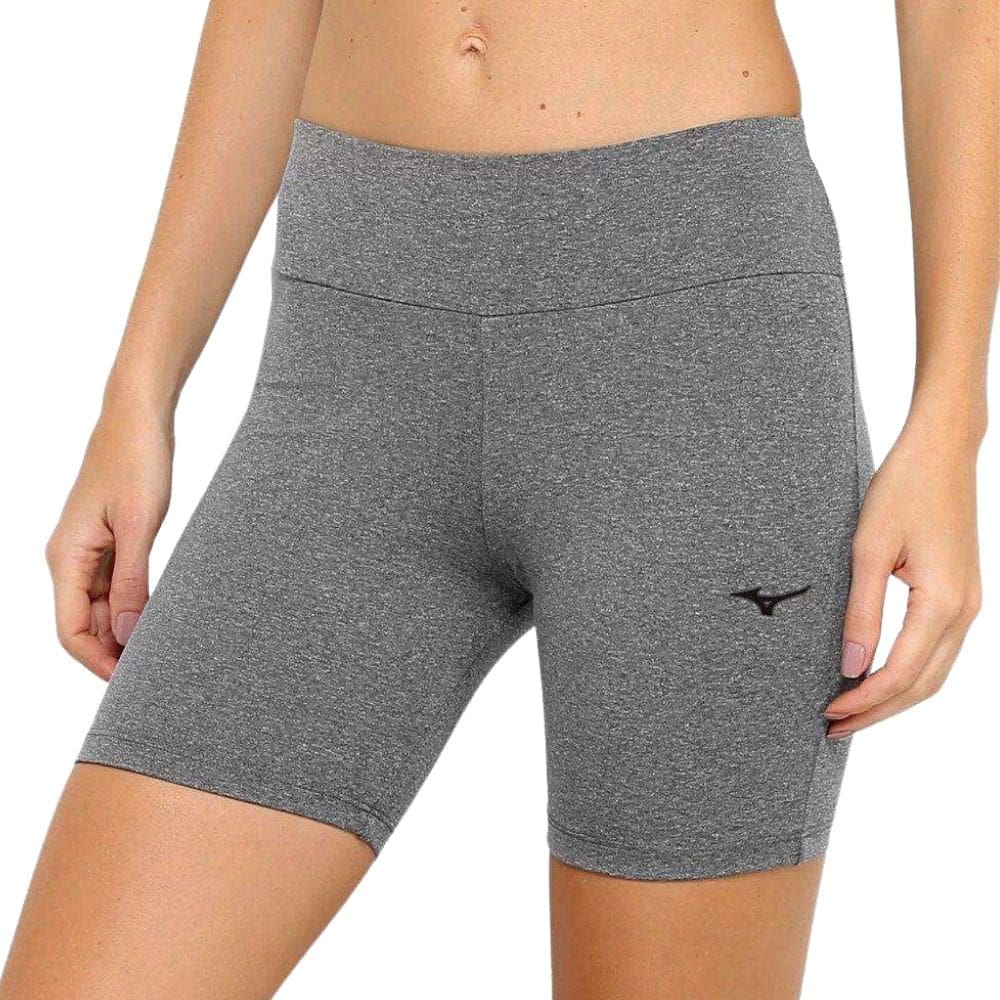 Bermuda de Treino Feminina Mizuno Essence Cinza Mescla 4137152