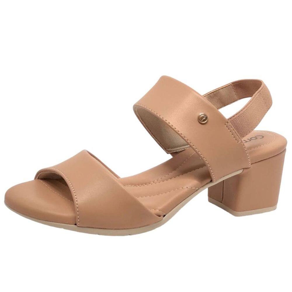 Sandalia Feminina Salto Baixo Conforto Comfortflex