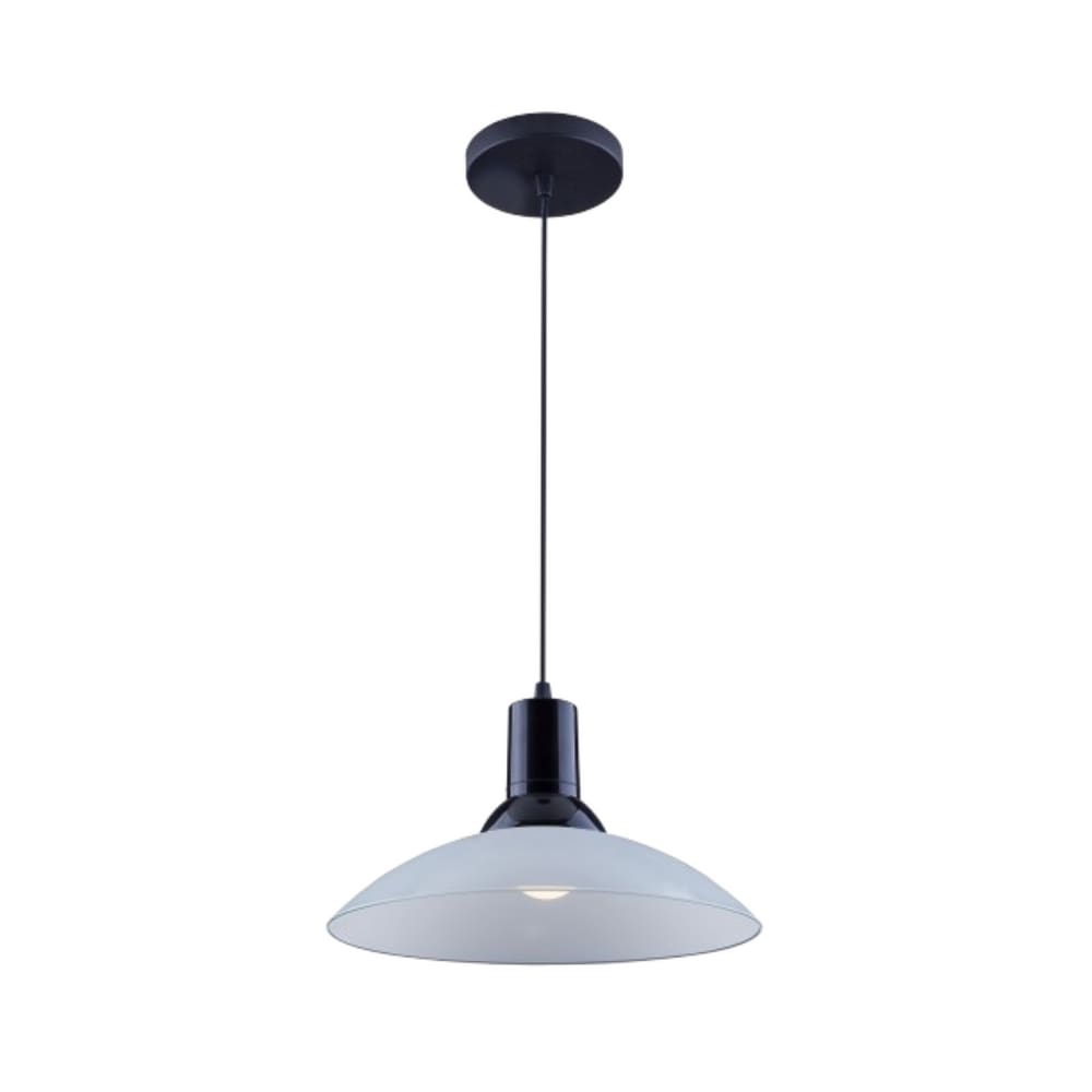 Lustre Pendente Chapéu em Vidro Ice Preto 30 cm Design Moderno Bivolt