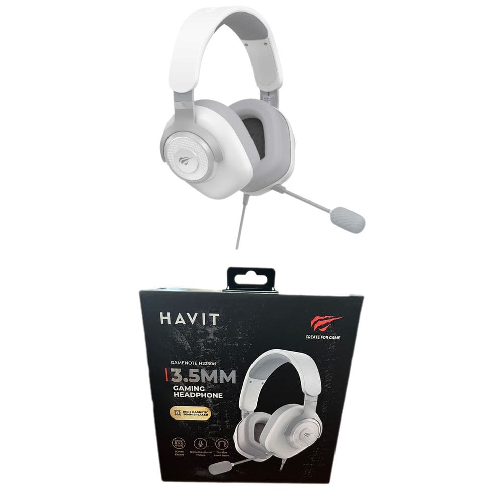 Headset Gamer Havit H2230d 7.1 P3 50mm Ps3/ps4/xbox Branco