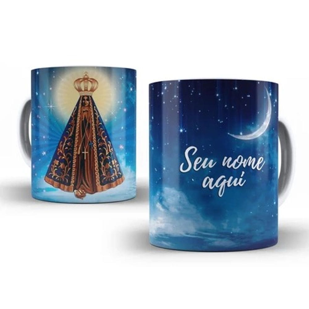 Caneca porcelana Nossa Senhora Aparecida personalizada- MELHOR QUALIDADE