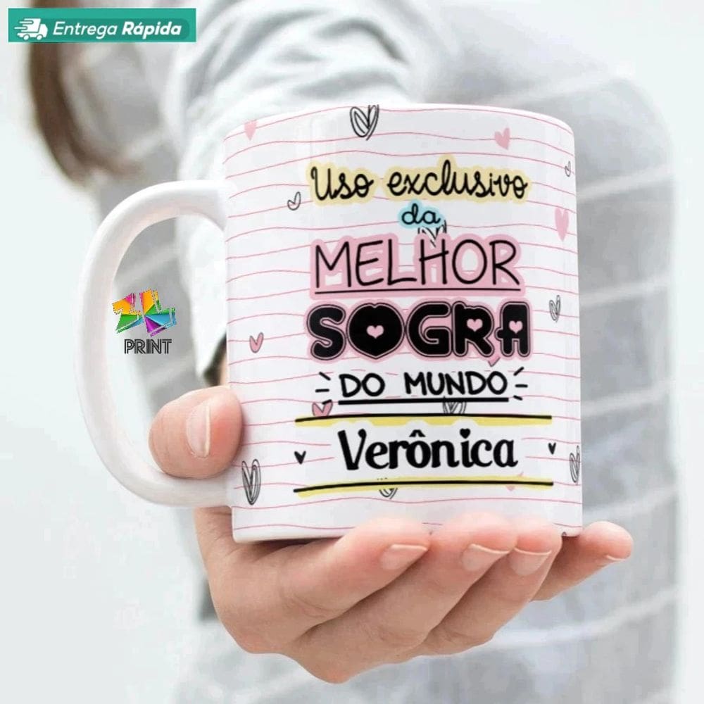 Caneca Porcelana para SOGRA est. 12 - Uso Exclusivo da Melhor SOGRA do mundo com NOME