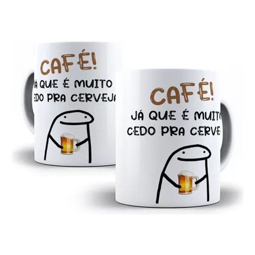 Caneca Personalizada Flork Meme Figurinha Engraçado Xícara