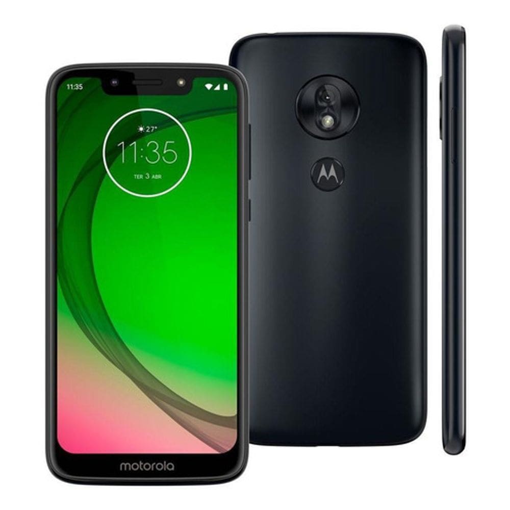 Usado: Motorola G7 Play 32 GB Azul - Muito Bom