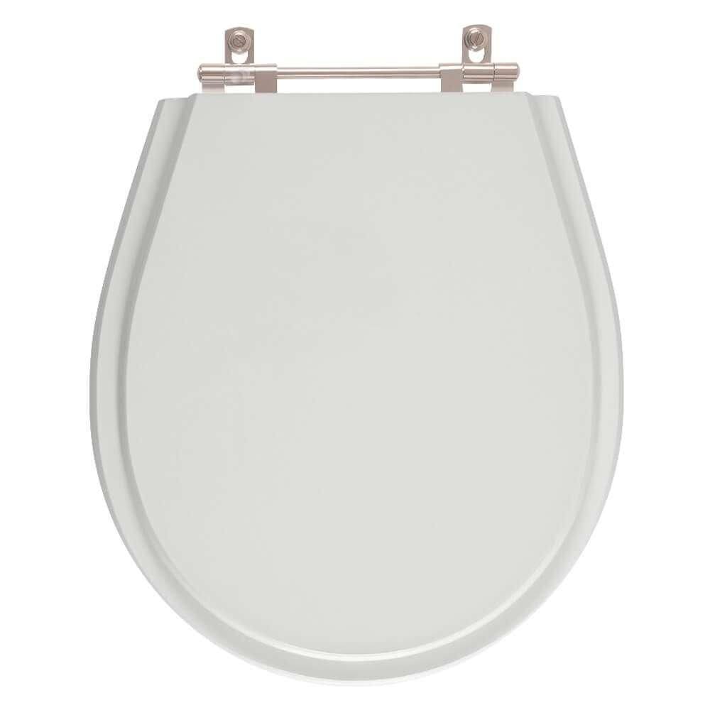 Assento Sanitário Aries Cinza Claro para vaso Eternit