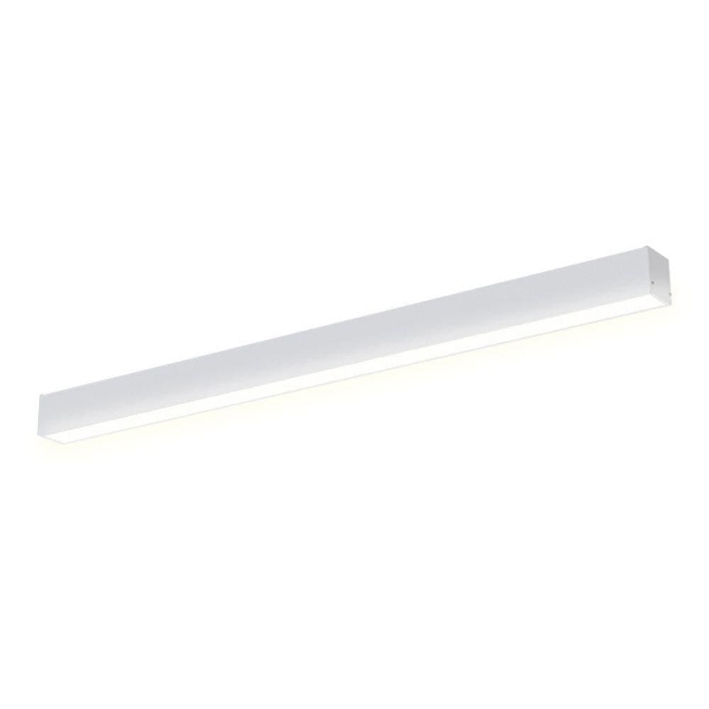 Luminária Sobrepor Taschibra Vetor Led Linear 20w Bivolt Branca 4000k Luz Neutra