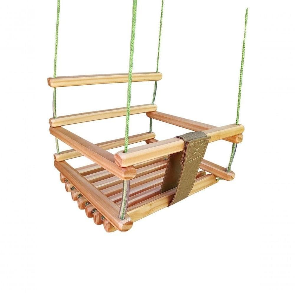Balanço Gangorra Infantil Madeira 40x35 Suporta 80kg