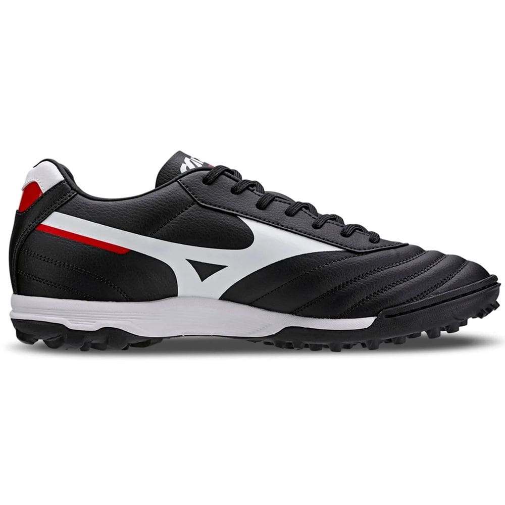Chuteira Society Mizuno Morelia Classic Preto/Branco/Vermelho