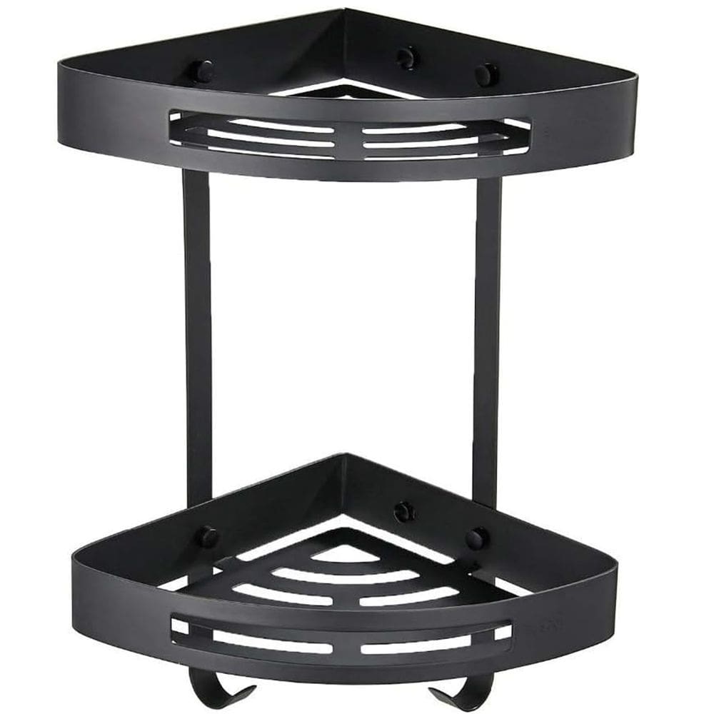 Suporte De Canto Box Banheiro 2 Prateleiras Porta Shampoo Condicionador Saboneteira Organizador Decoraçao Lavanderia Multiuso Casa