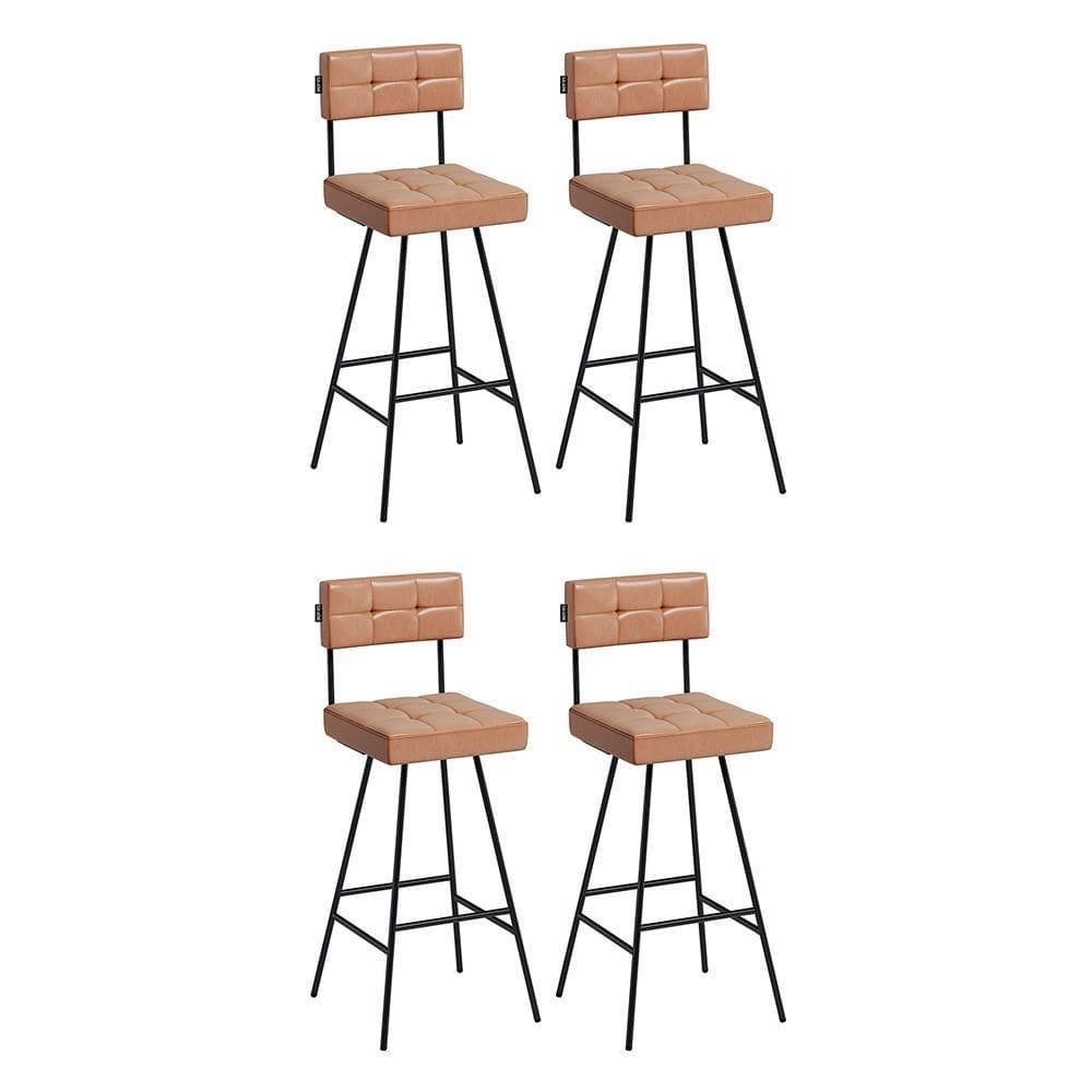 Kit 4 Banquetas Madri 93cm Couríssimo - Salaone