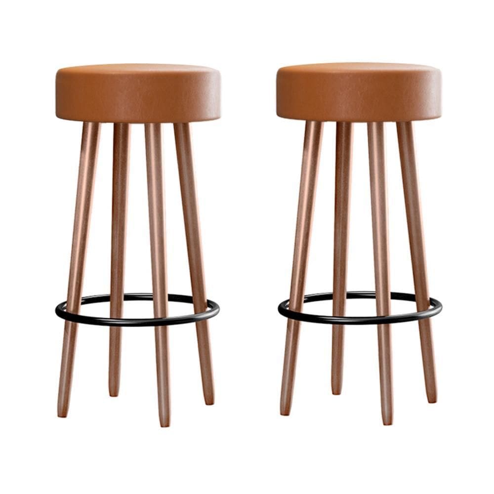 Kit 2 Banquetas Berlin 70cm Couríssimo - Salaone