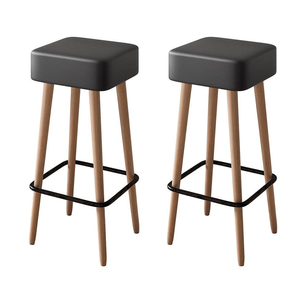 Kit 2 Banquetas Dubai 70cm Couríssimo - Salaone