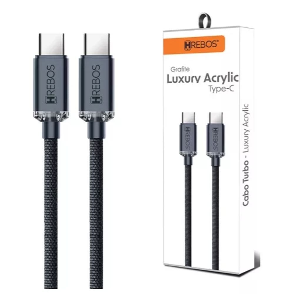 Cabo para Carregador Turbo 2 metros Tipo C